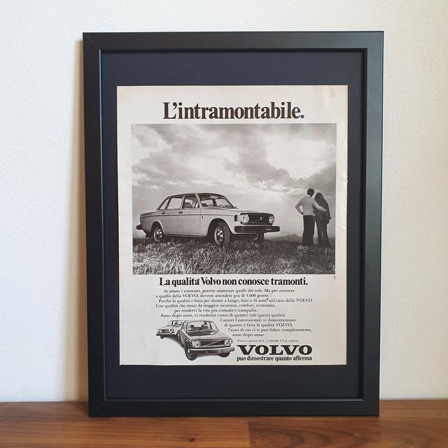 Pubblicità originale poster vintage Volvo 1974