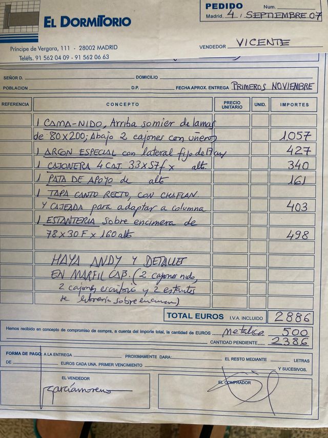 Dormitorio Cama 80 cmx200