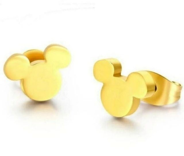 Pendientes Mickey Mouse acero NUEVOS