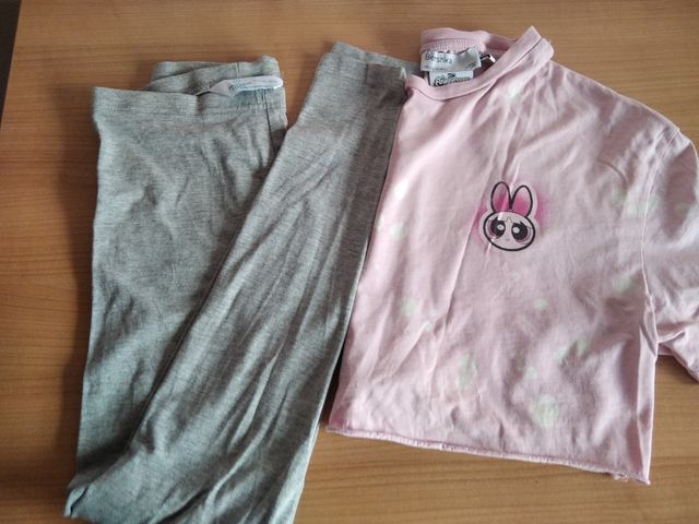 leggins y camiseta 10/11 años