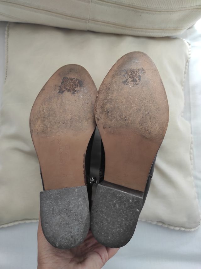 Botines marrones, talla 37, Marca Loreak Mendian