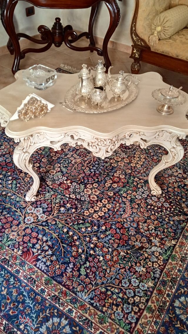 tavolo salotto stile antico 800 siciliano