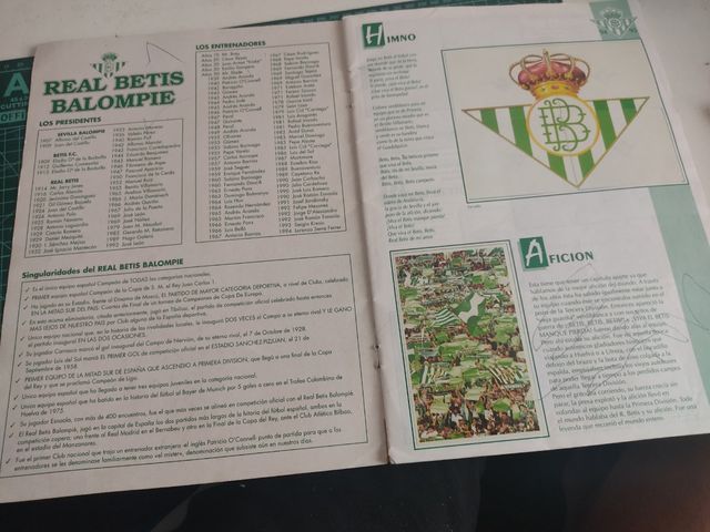 album del Real Betis Balompié