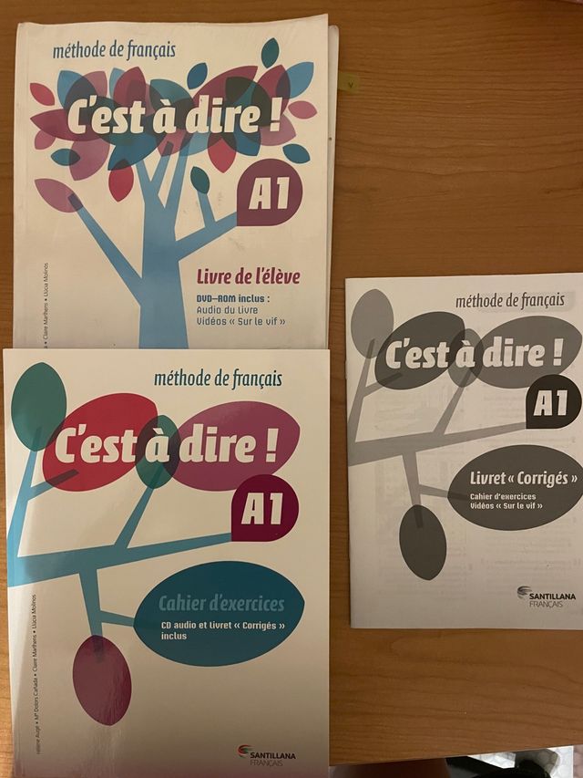 C\'est a dire A1. Livre de l\'eleve y cahier de segunda mano por 8 EUR en Deleitosa en WALLAPOP