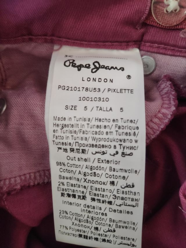 Vaquero Pepe Jeans Talla 5