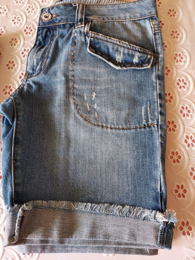 Lote 3 pantalones cortos mujer