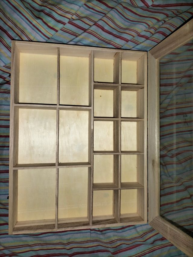 caja madera con tapa de