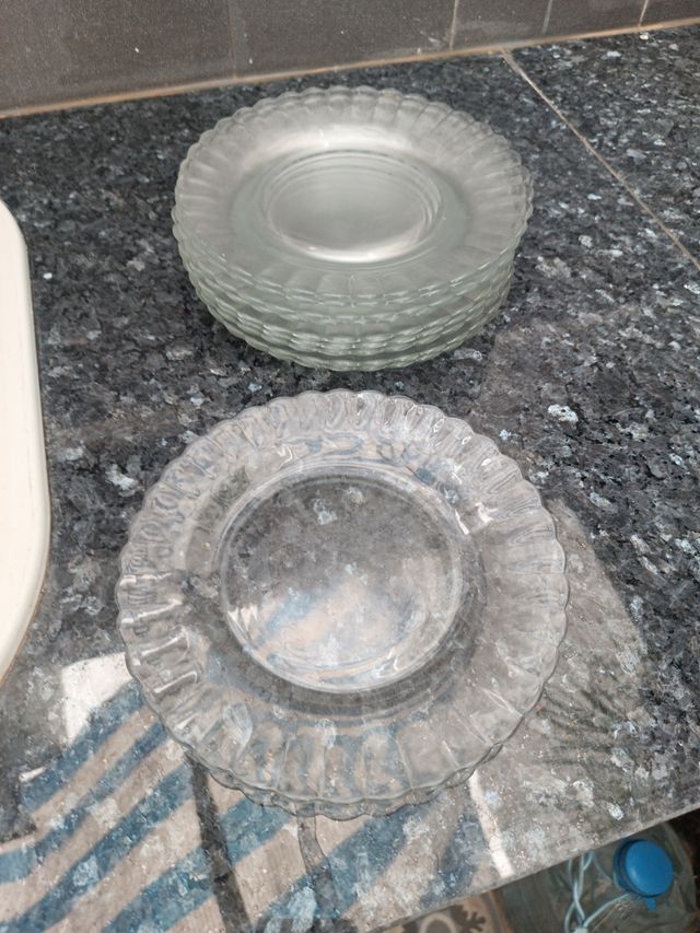 platos cristal transparente Duralex margarita