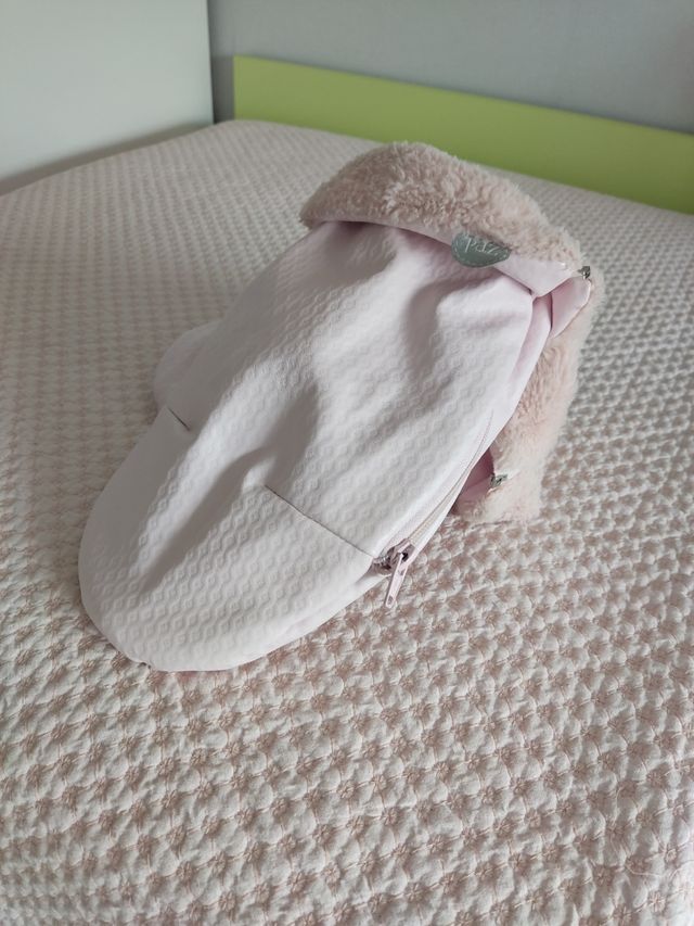 Guanti Paz Rodríguez baby in pelle rosa