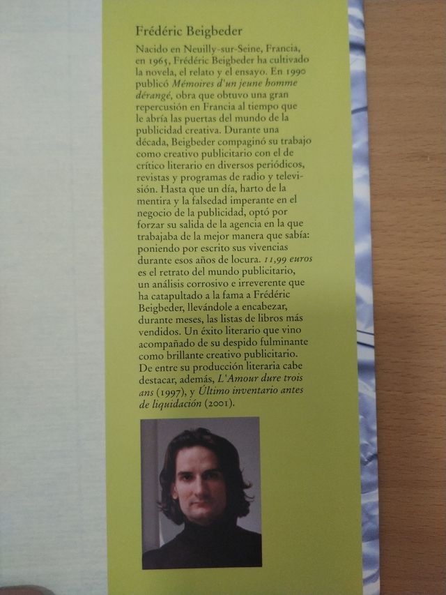 LIBRO 11,99€ de Frederic Beigbeder