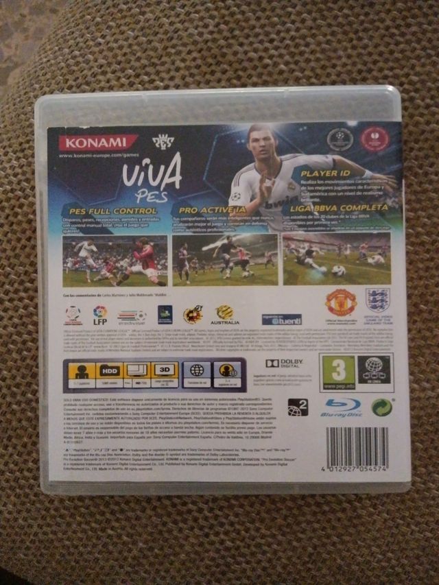 Juego PS3 pes 2013