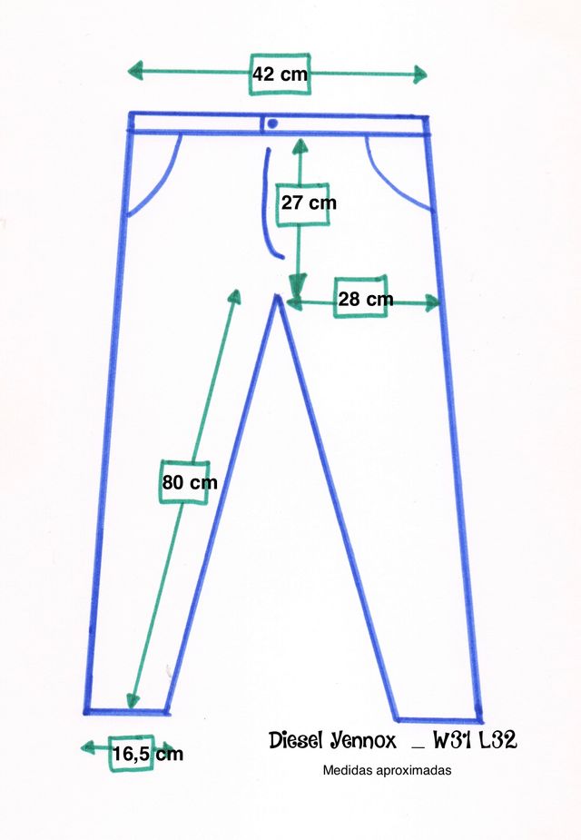 Diesel Yennox. Pantalón vaquero. W31 L32
