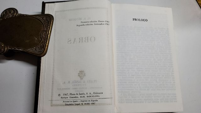 OBRAS DE GUSTAVO ADOLFO BECQUER. 1961
