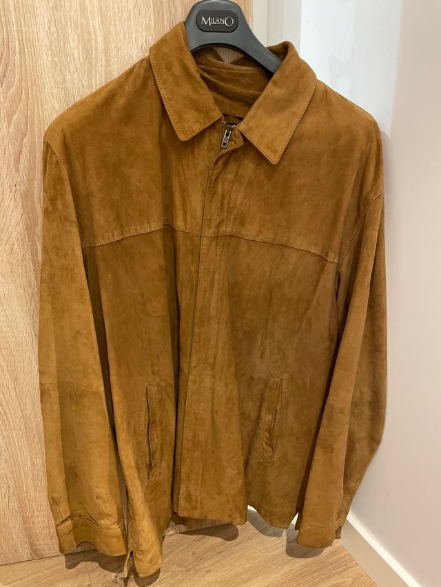 Cazadora/chaqueta ante color camel