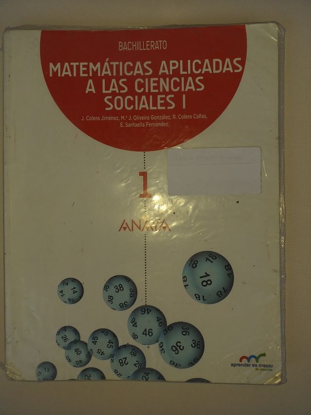 Matematicas aplicadas a las Cienc. Socials 1 bach