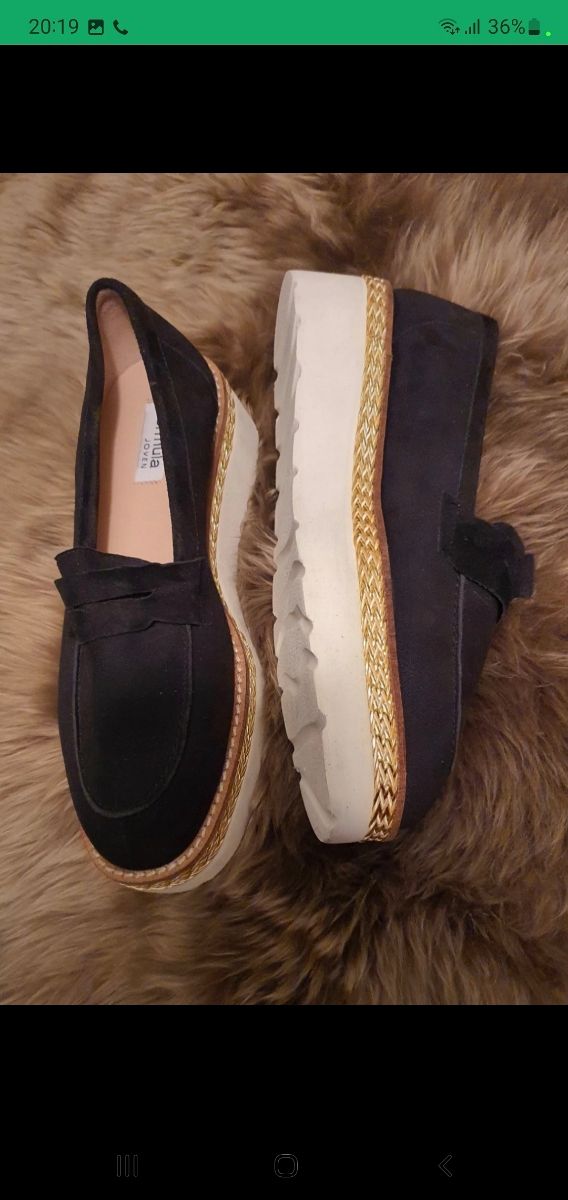 zapatos de piel de serraje , fórmula joven.