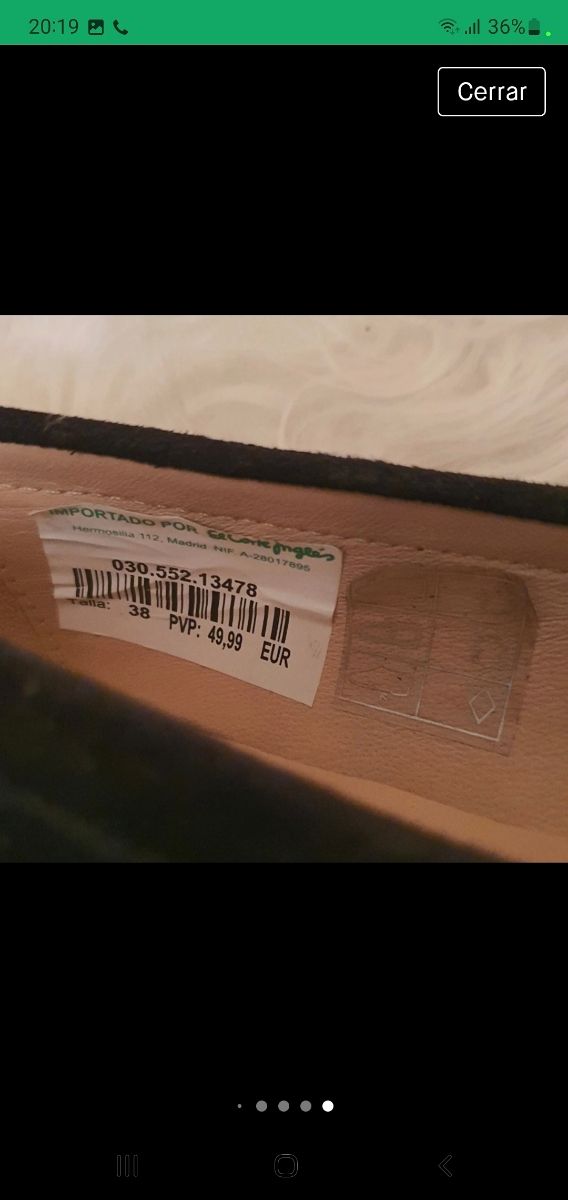 zapatos de piel de serraje , fórmula joven.