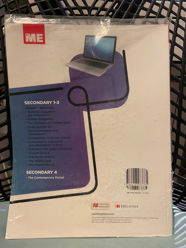 Libro geografico e di storia (secondario) inglese