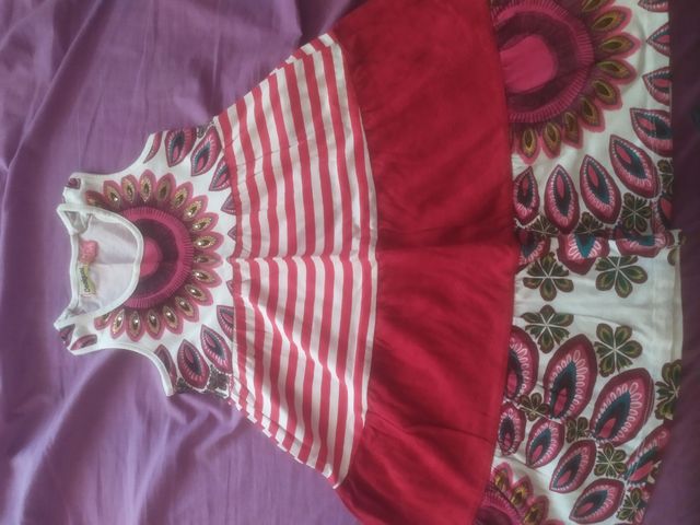 Vestido Desigual niña talla 5-6