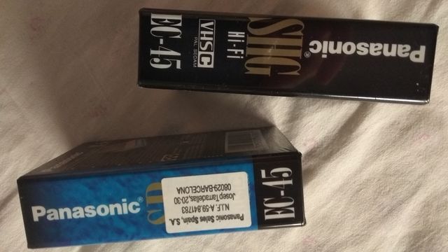Cintas videocassette Panasonic