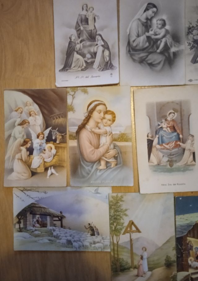 LOTE 11 postales religiosas años 45-50