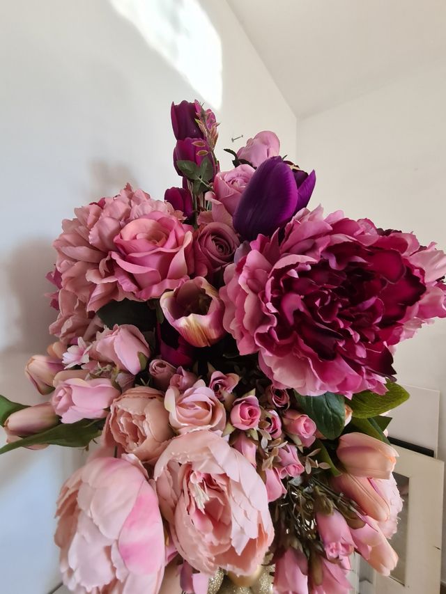 Mazzo di fiori di stoffa