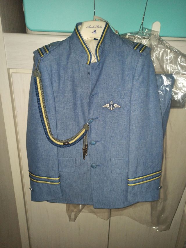 Traje comunión niño almirante azul 