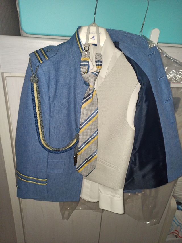 Traje comunión niño almirante azul 