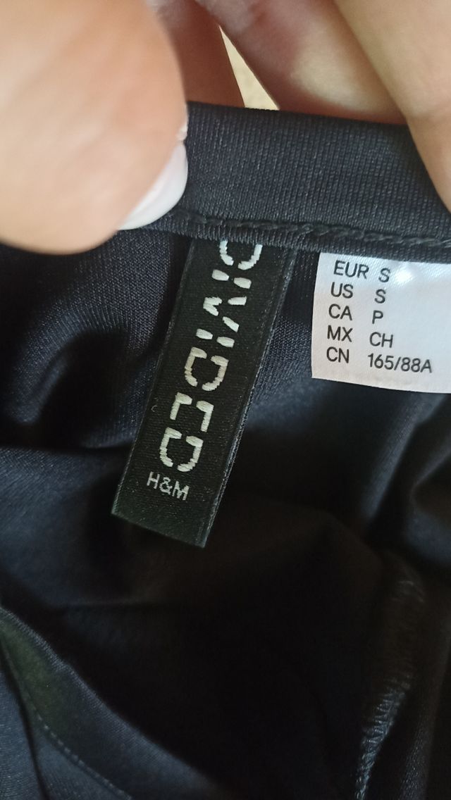 vestito nero divided h&m nuovo