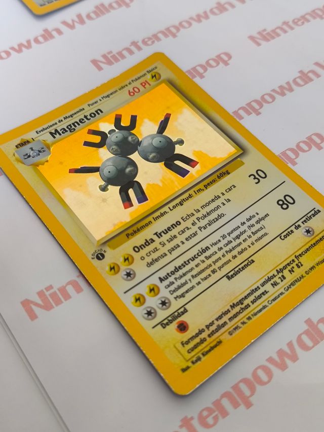 🇪🇦 Carta Pokémon TCG Magneton Holo 1a Edición