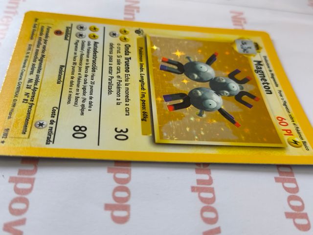🇪🇦 Carta Pokémon TCG Magneton Holo 1a Edición