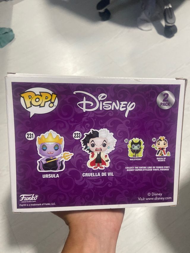 Funko pop ursula with cruella de vil pack