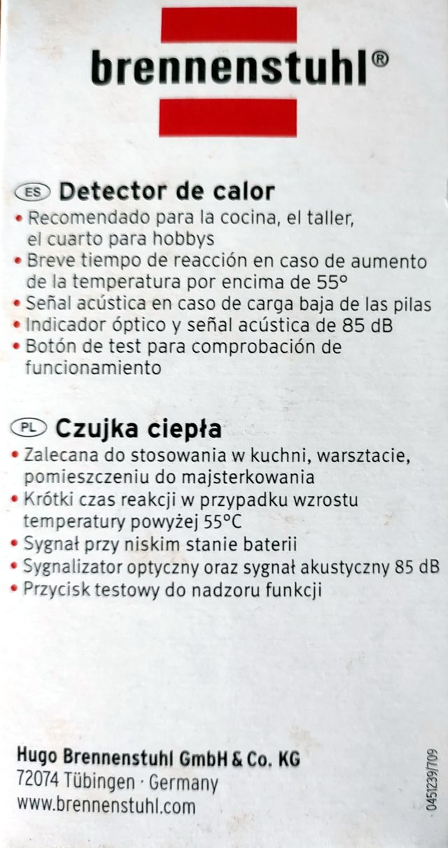 BRENNENSTUHL TERMO RILEVATORE ALLARME BH-1201