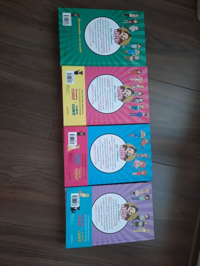 Libros 1,2,3 y 4 nuevos "El mundo de Clodett"