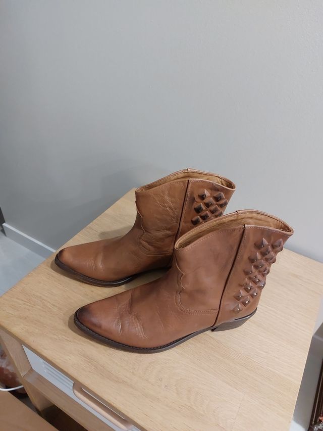 botas mujer cuero