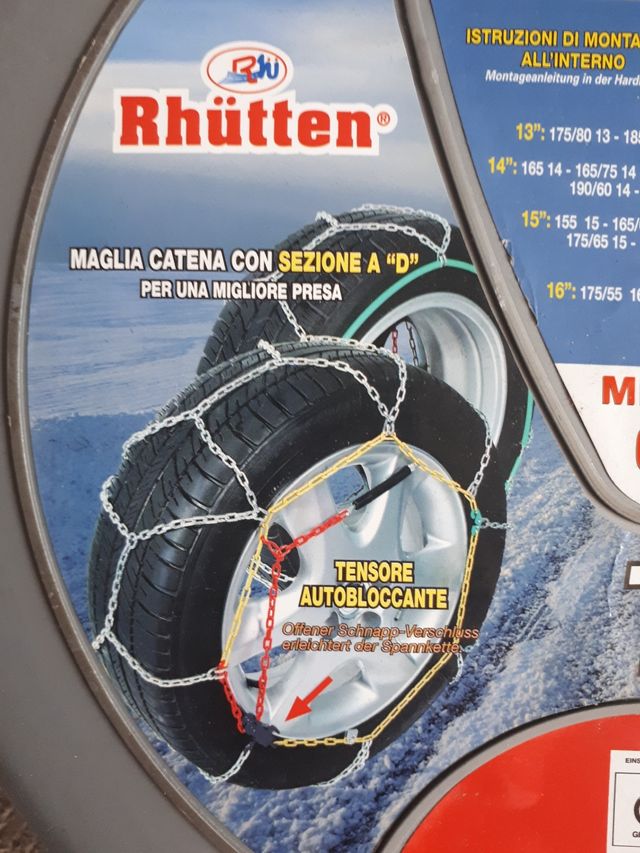 Catene da neve omologate nuove mai usate