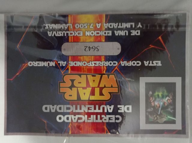 Lámina de Star Wars Edición Limitada