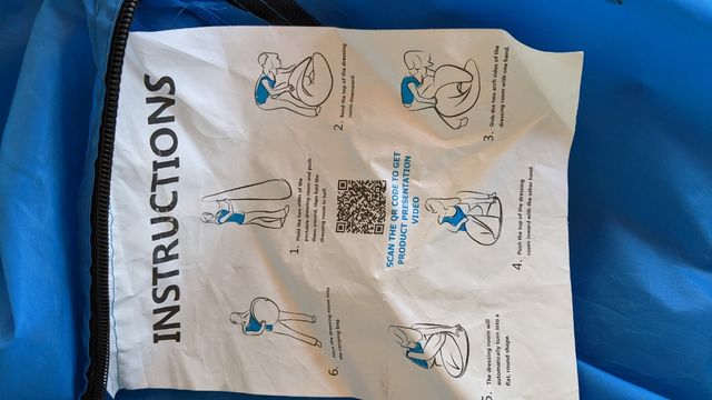 tienda cambiador plegable