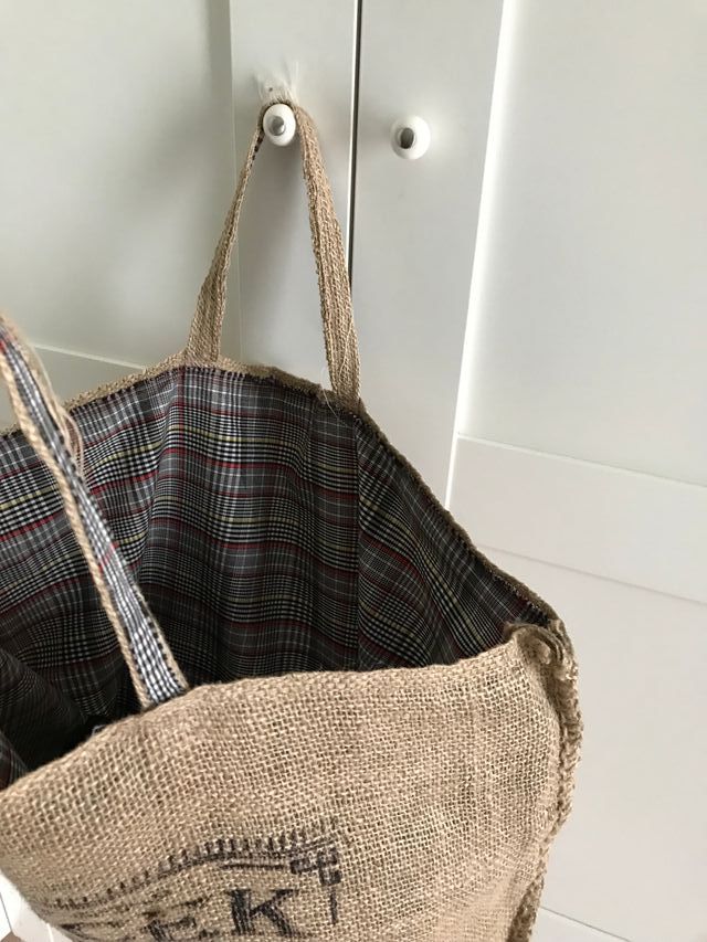 Borsa juta Fantasia "Quadretto"