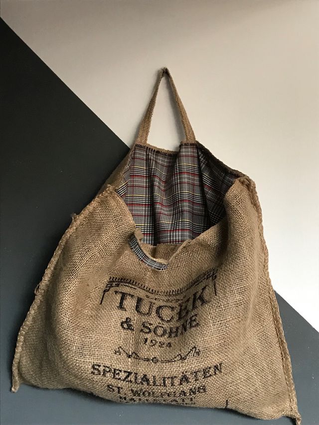 Borsa juta Fantasia "Quadretto"