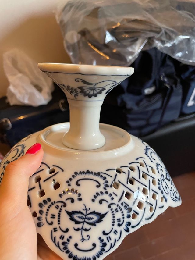 Alzatina in ceramica come da foto