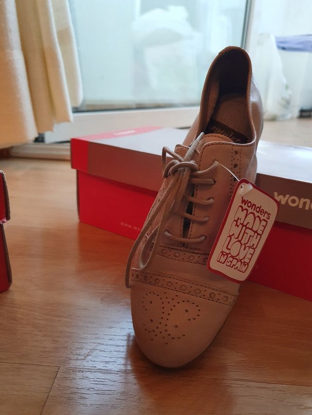 zapatos bajos mujer piel