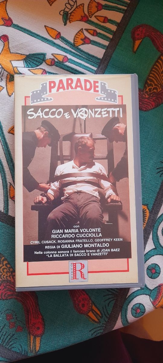 VHS.  SACCO E VANZETTI. originale