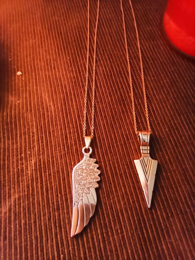 coppia collane con pendente