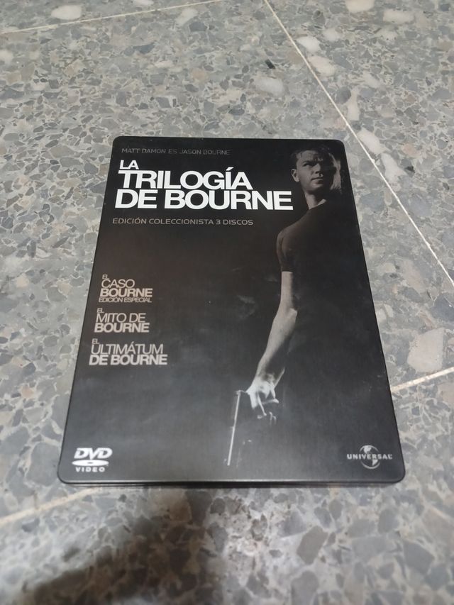 trilogia de bourne en dvd y caja metalica