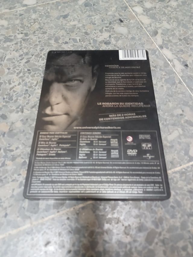 trilogia de bourne en dvd y caja metalica