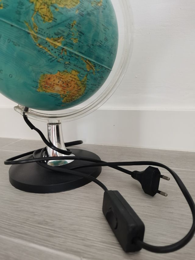 Bola del mundo con luz