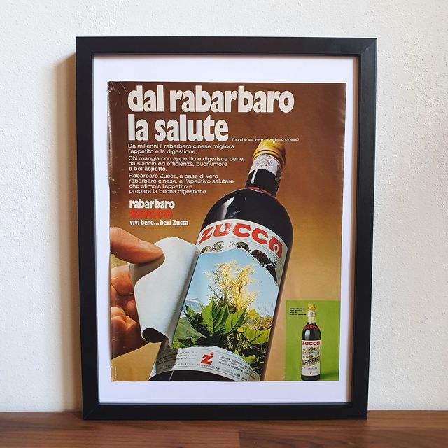 Pubblicità originale poster vintage amaro Zucca