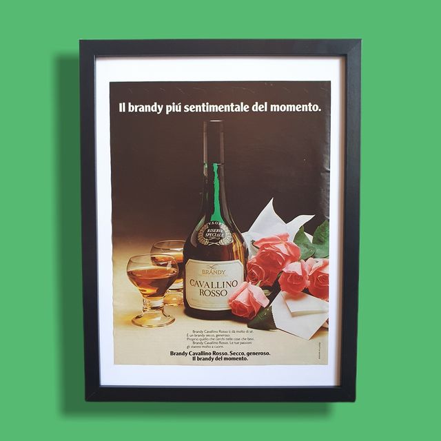 Pubblicità originale vintage Cavallino Rosso