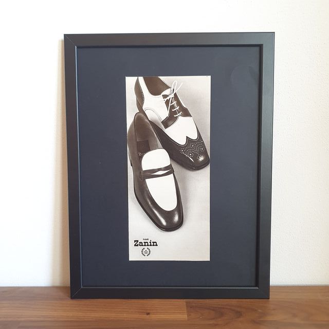 Pubblicità originale poster vintage scarpe Zanin